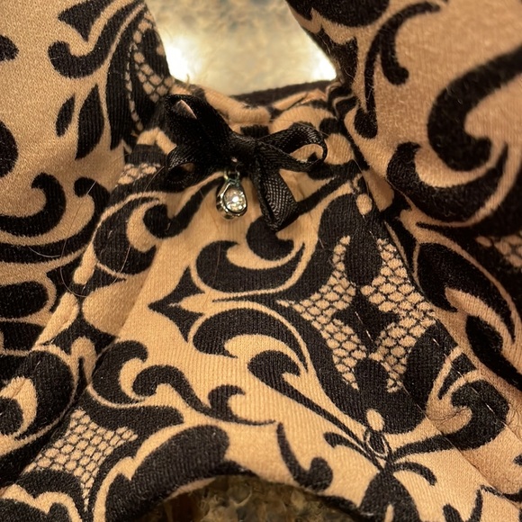 Soma Allura Full Coverage Nude & Black Scroll Print Bra Size 34DD - Picture 2 of 7